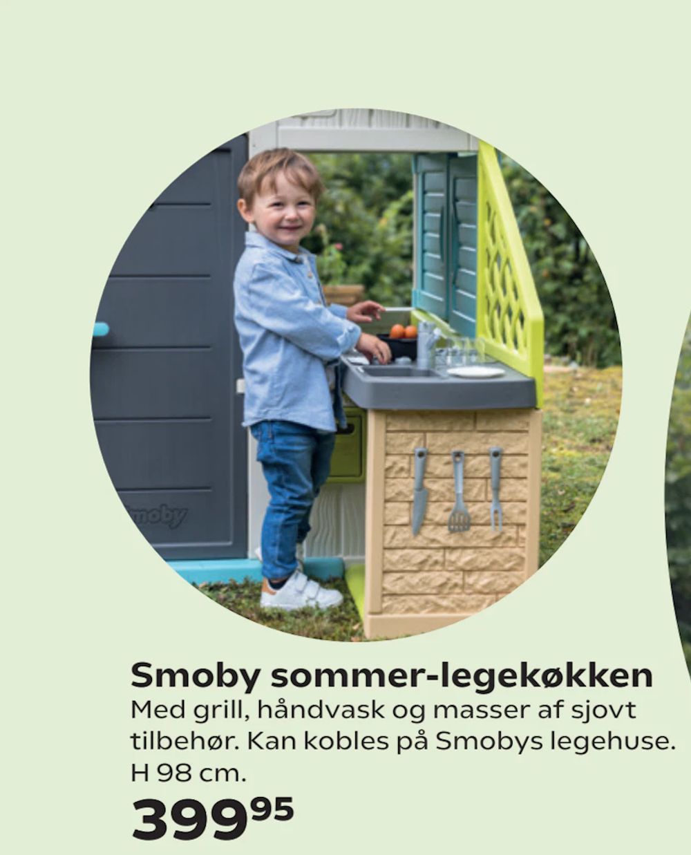Tilbud på Smoby sommer-legekøkken fra Coop.dk til 399,95 kr.