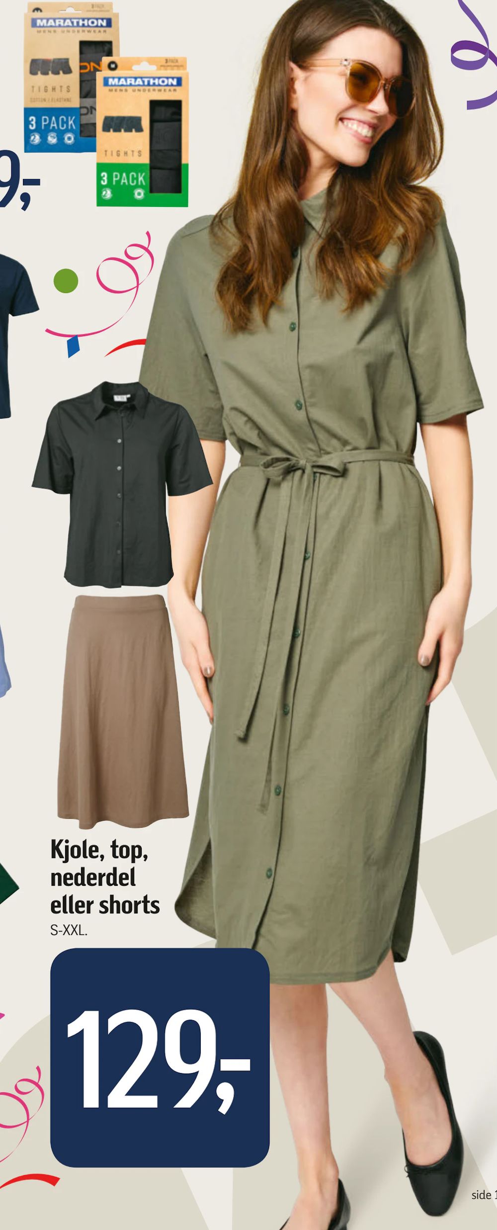 Tilbud på Kjole, top, nederdel eller shorts fra føtex til 129 kr.