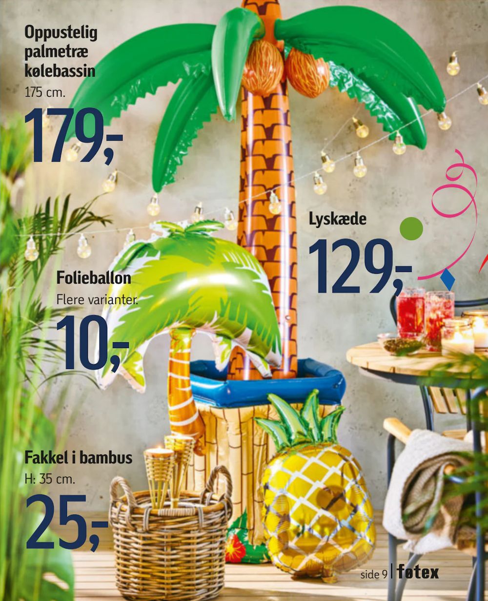 Tilbud på Oppustelig palmetræ kølebassin fra føtex til 179 kr.