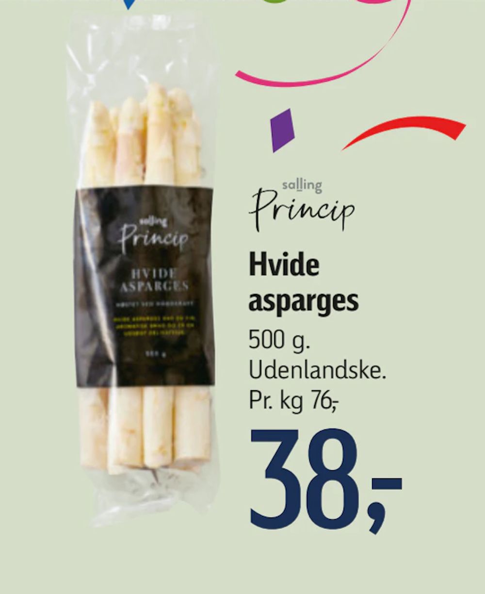 Tilbud på Hvide asparges fra føtex til 38 kr.