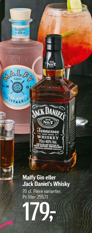 Malfy Gin eller Jack Daniel’s Whisky