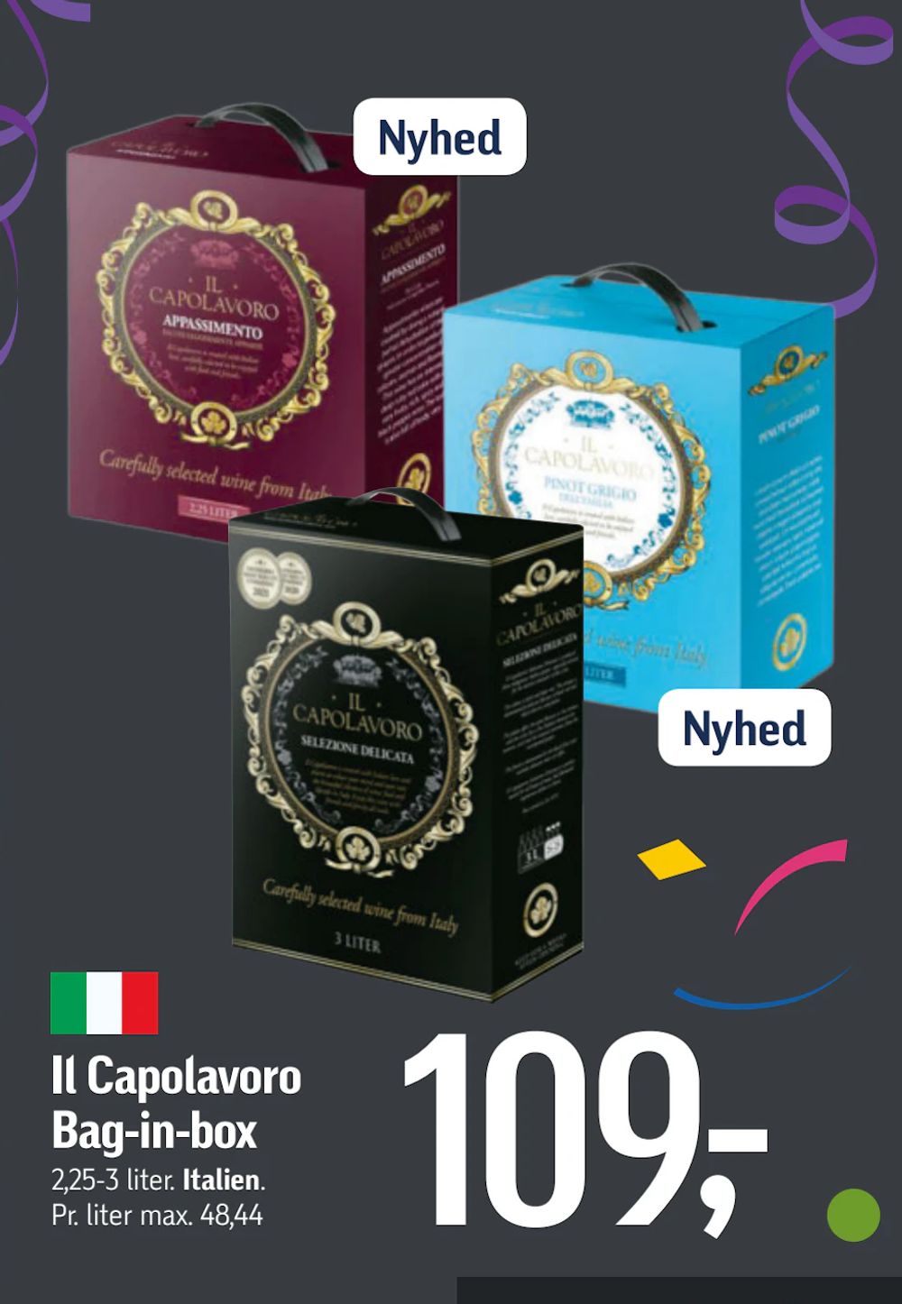 Tilbud på Il Capolavoro Bag-in-box fra føtex til 109 kr.