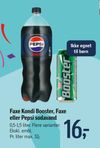 Faxe Kondi Booster, Faxe eller Pepsi sodavand