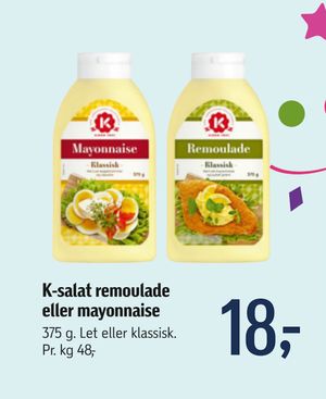 K-salat remoulade eller mayonnaise