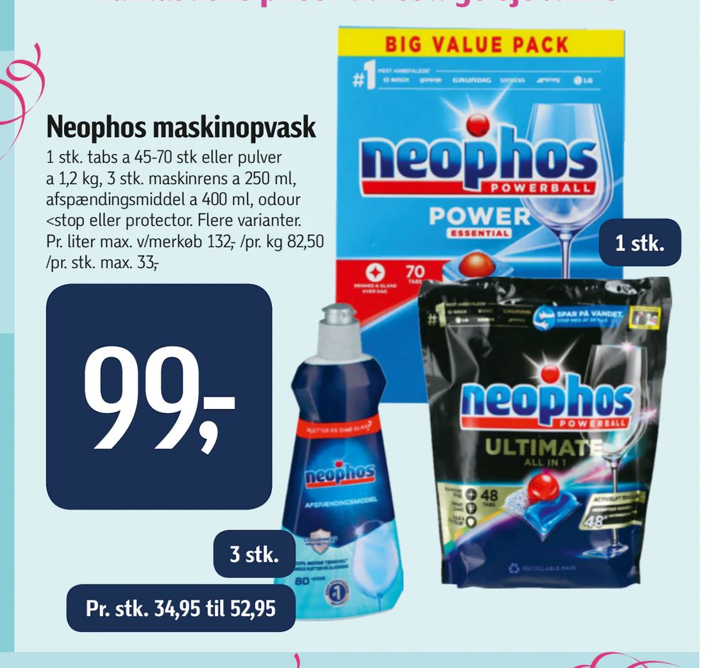Tilbud på Neophos maskinopvask fra føtex til 99 kr.