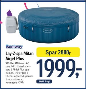 Lay-Z-spa Milan Airjet Plus