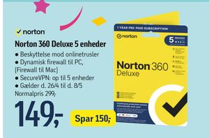 Norton 360 Deluxe 5 enheder