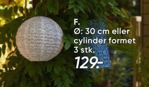 Gitte solarlampe rund eller cylinder