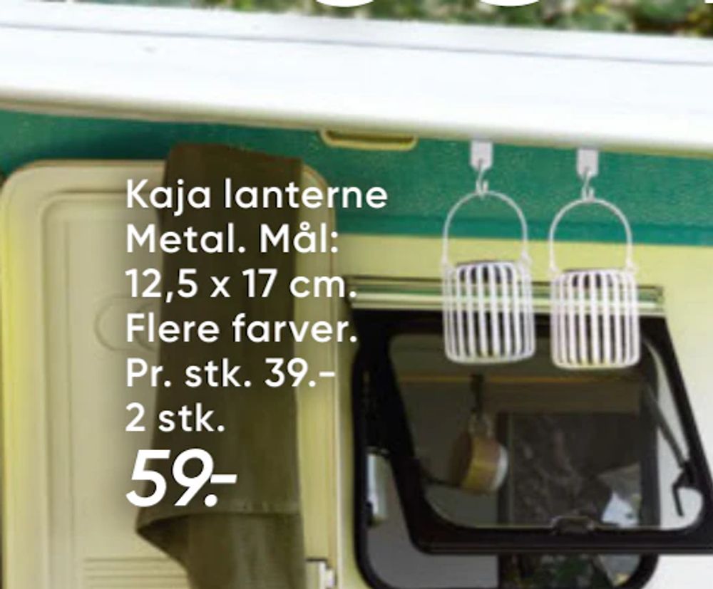 Tilbud på Kaja lanterne Metal fra Bilka til 59 kr.