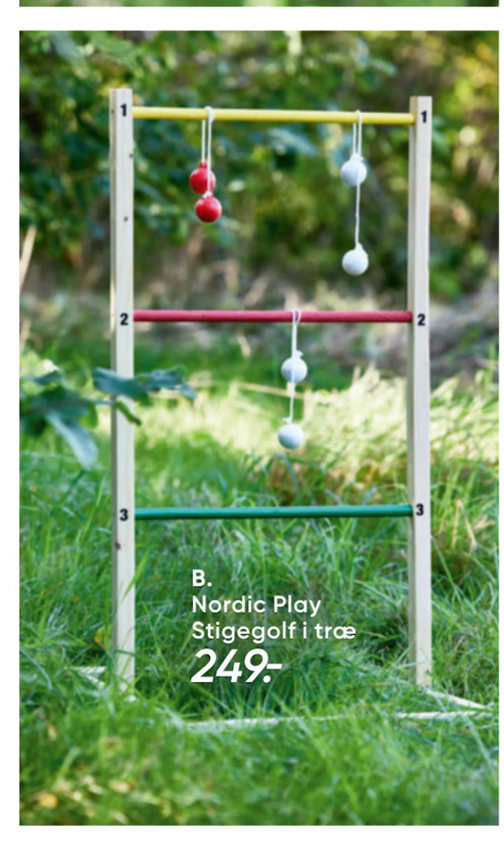 Tilbud på Nordic Play Stigegolf i træ fra Bilka til 249 kr.