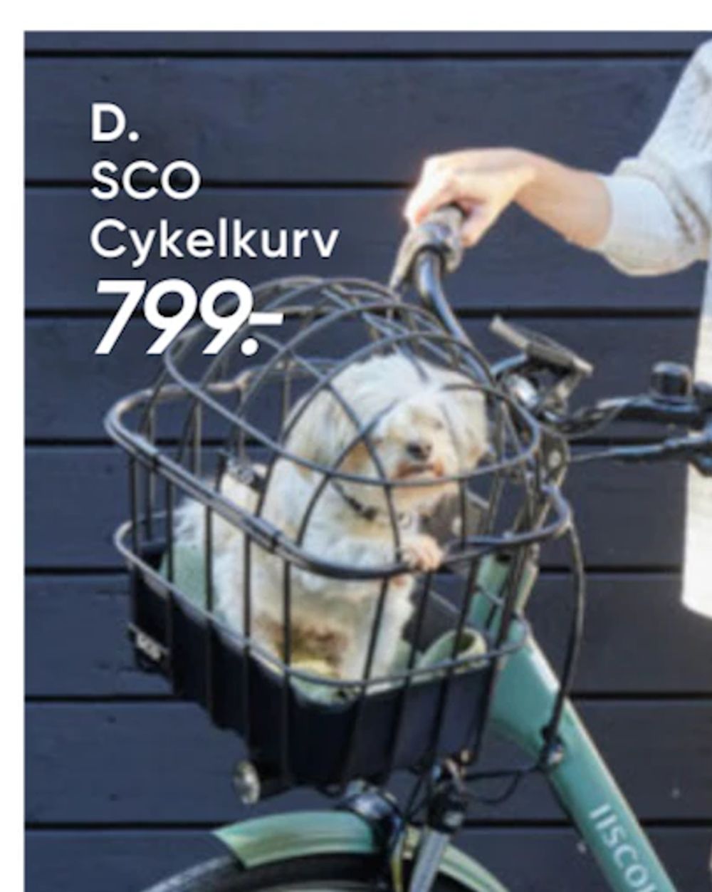 Tilbud på SCO Cykelkurv fra Bilka til 799 kr.