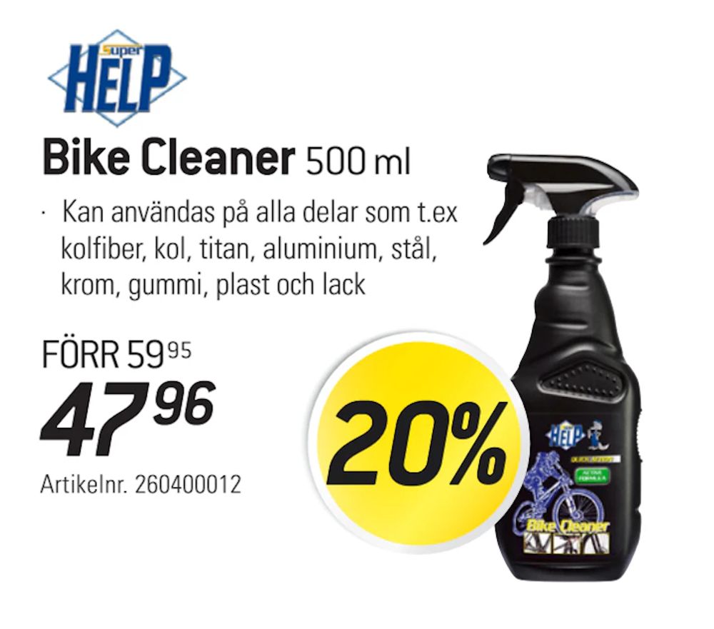 Erbjudanden på Bike Cleaner från thansen för 47,96 kr