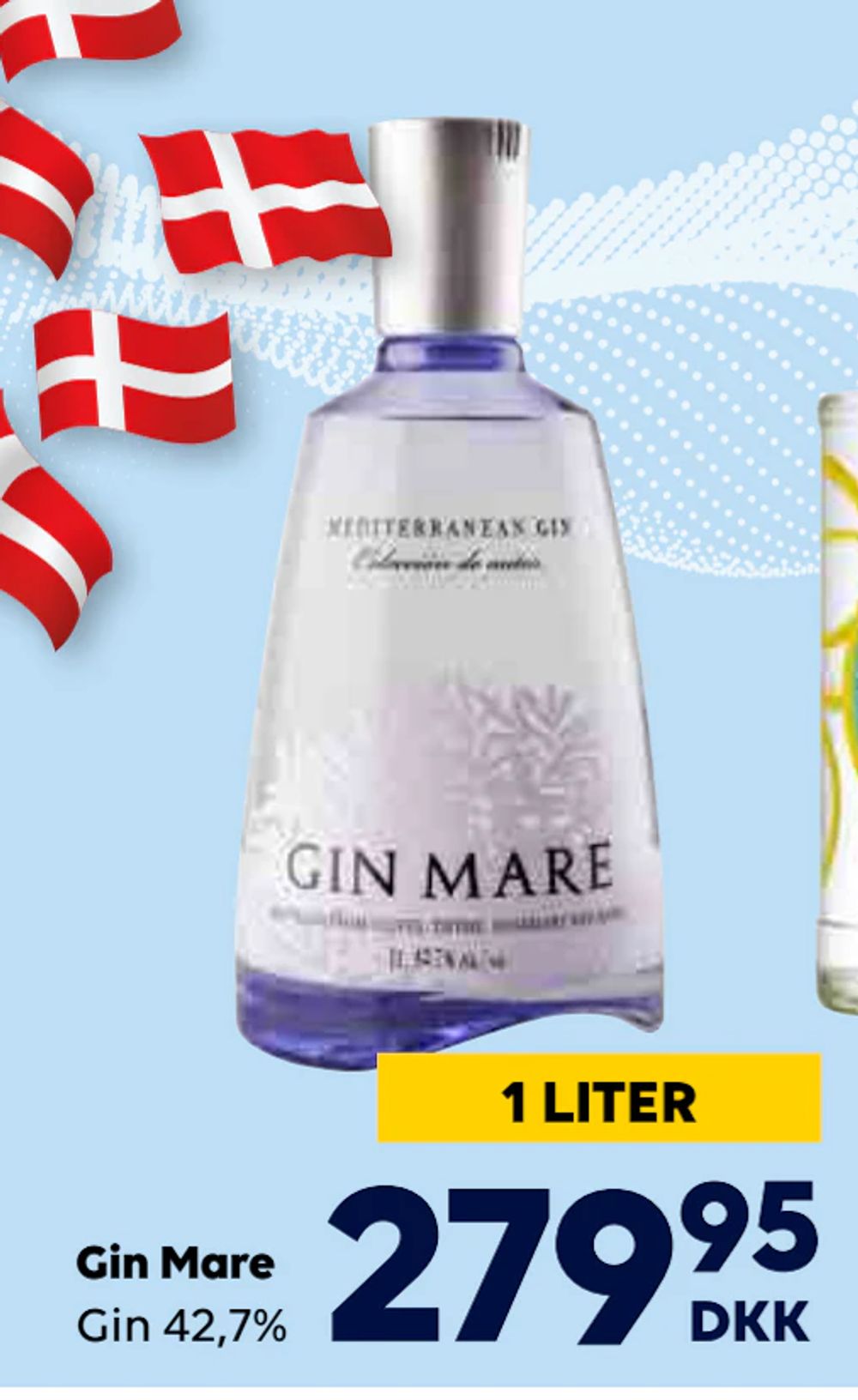Tilbud på Gin Mare fra BorderShop til 279,95 kr.