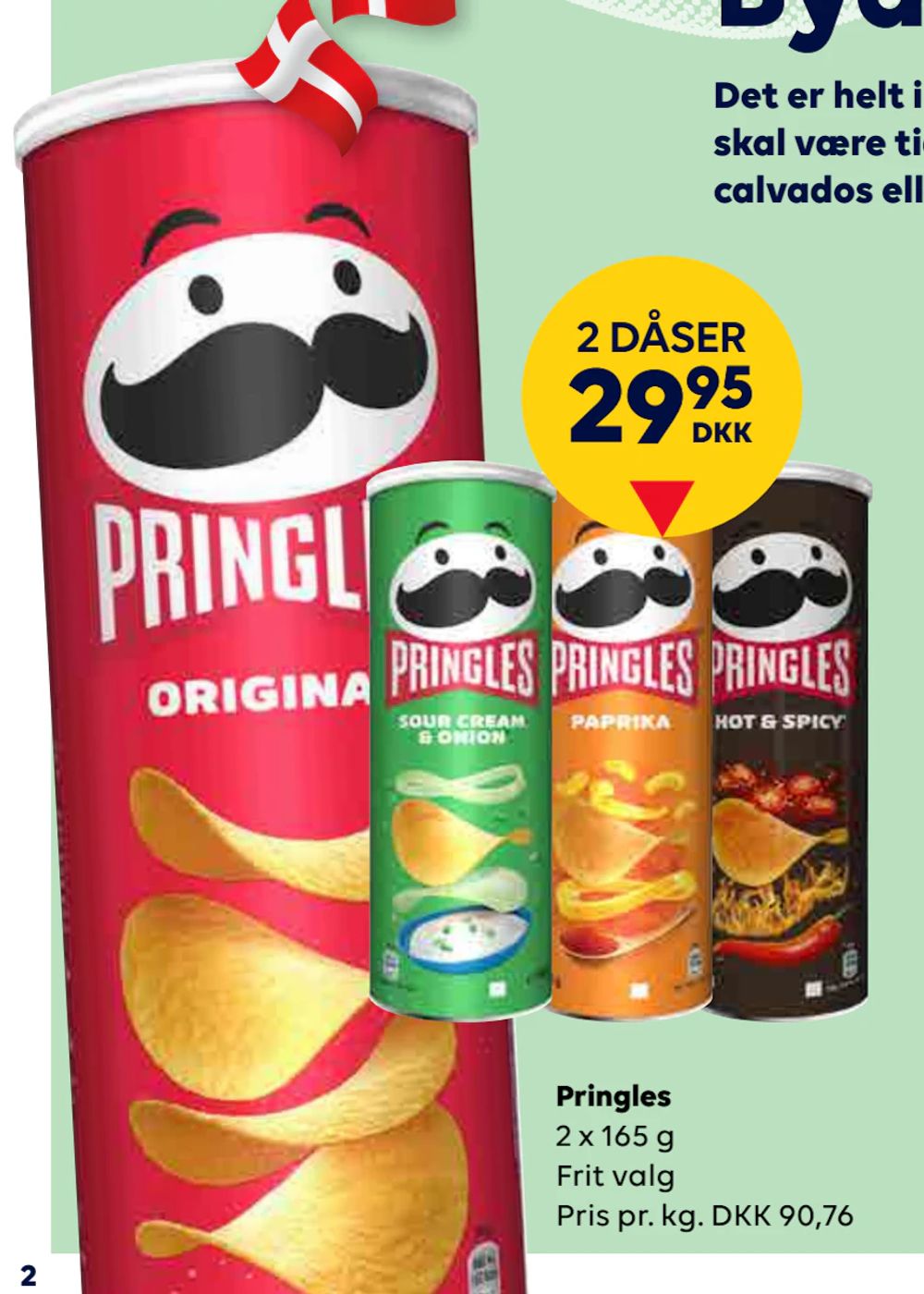 Tilbud på Pringles fra BorderShop til 29,95 kr.