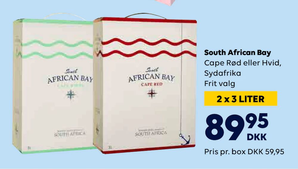 Tilbud på South African Bay fra BorderShop til 89,95 kr.