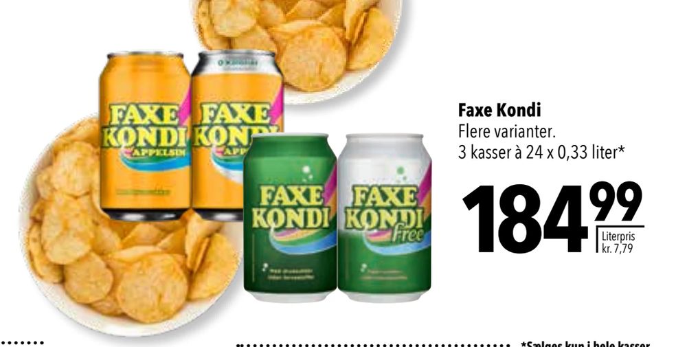 Deals on Faxe Kondi from CITTI at 184,99 kr.