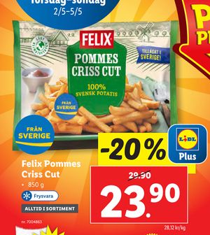 Felix Pommes Criss Cut