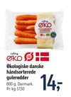 Økologiske danske håndsorterede gulerødder