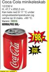 Coca Cola minikøleskab