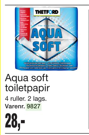 Aqua soft toiletpapir