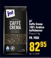 ja! Caffe Crema 100% Arabica kaffebønner