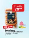Slagter Lampe Cheese BBQ Frankfurter