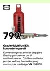 Gravity Multifuel Kit, konverteringssett
