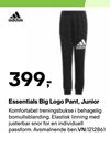Essentials Big Logo Pant, Junior