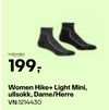 Women Hike+ Light Mini, ullsokk, Dame/Herre