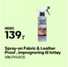 Spray-on Fabric & Leather Proof , impregnering til fottøy
