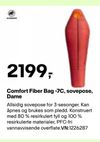 Comfort Fiber Bag -7C, sovepose, Dame