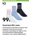 Tennis Sock 3PK, Junior