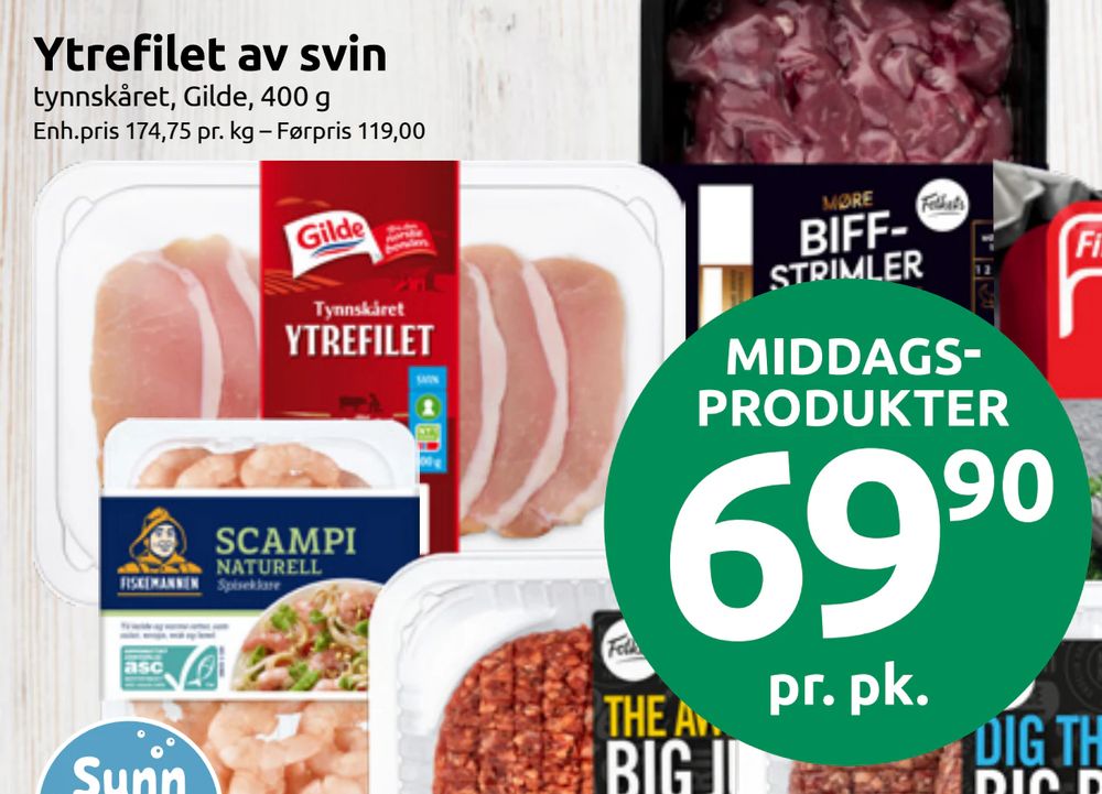 Ytrefilet av svin