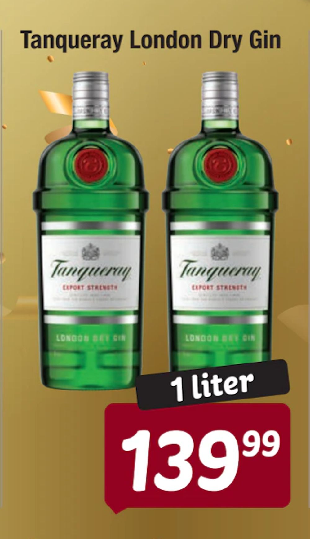 Tilbud på Tanqueray London Dry Gin fra fakta Tyskland til 139,99 kr.
