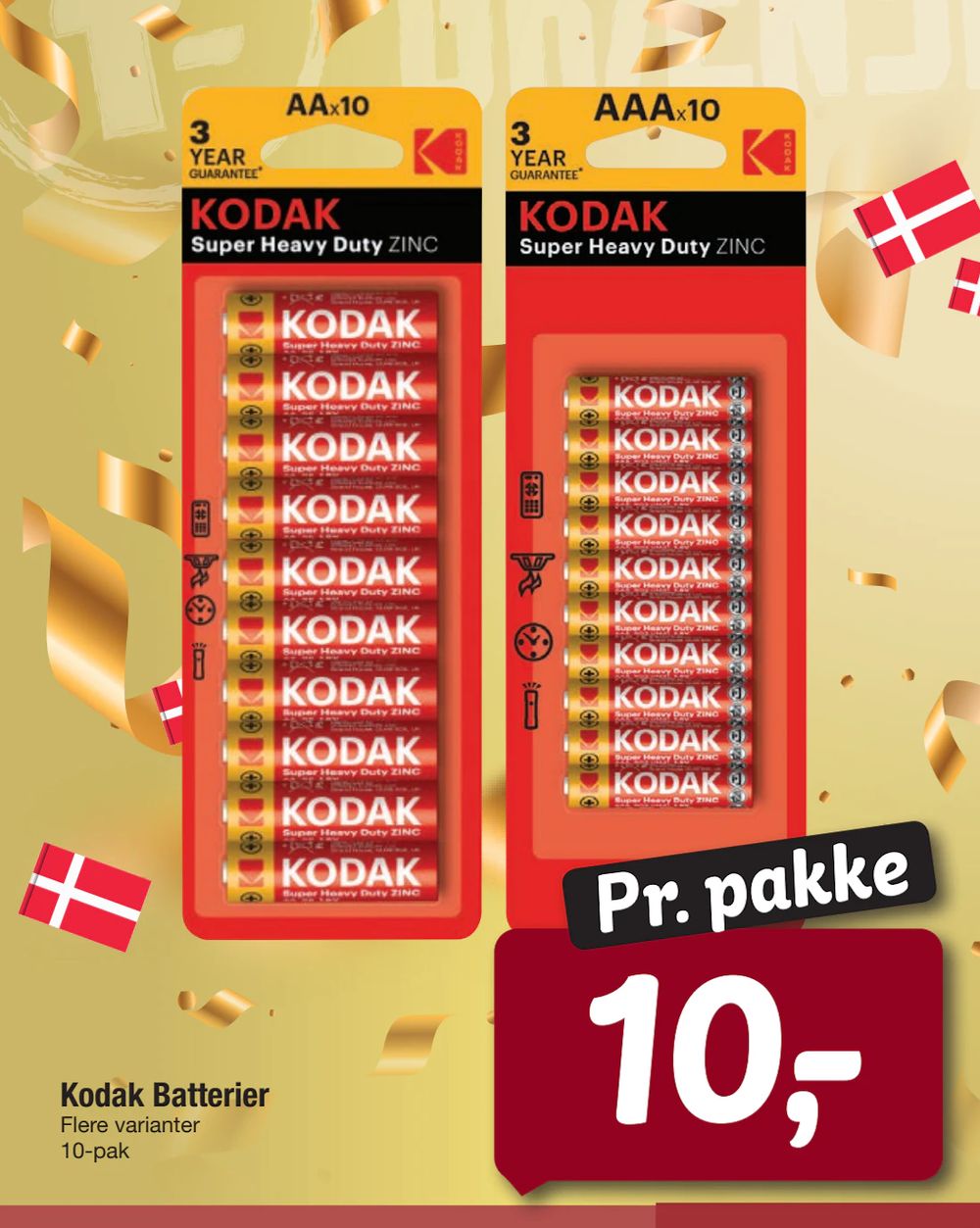Tilbud på Kodak Batterier fra fakta Tyskland til 10 kr.