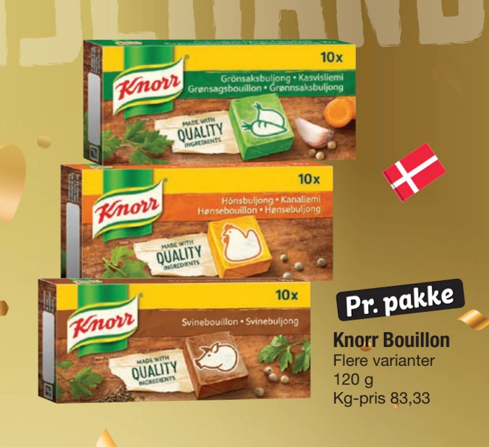 Tilbud på Knorr Bouillon fra fakta Tyskland til 10 kr.