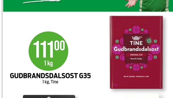 GUDBRANDSDALSOST G35 1 kg 1 kg, Tine