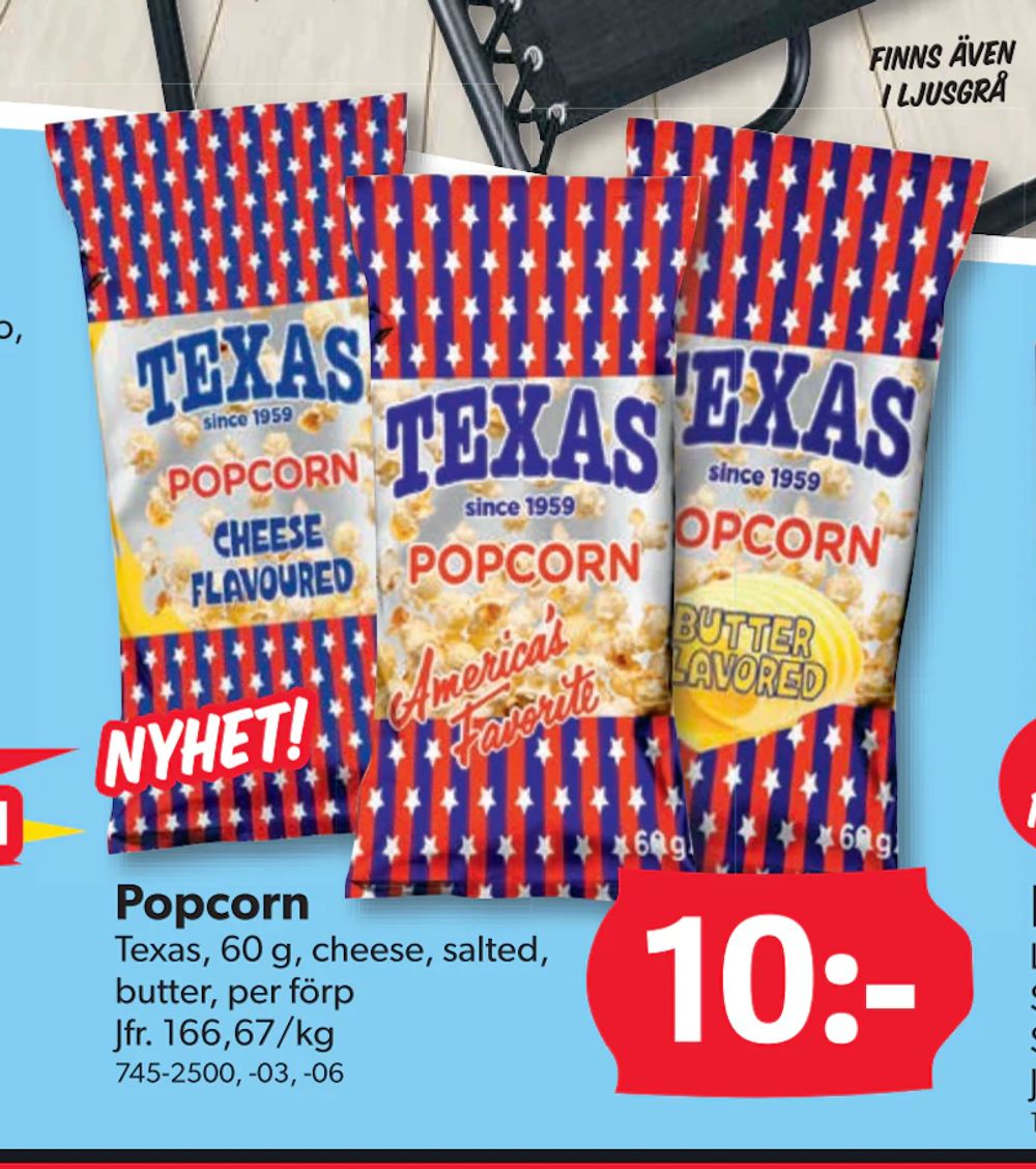 Erbjudanden på Popcorn från DollarStore för 10 kr