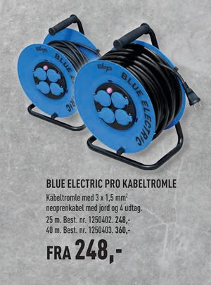 BLUE ELECTRIC PRO KABELTROMLE