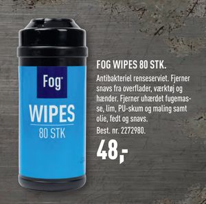 FOG WIPES 80 STK.