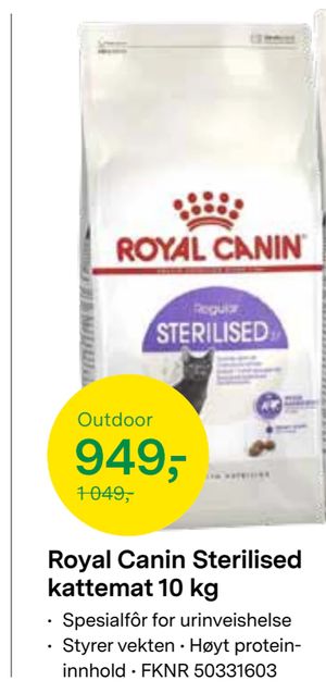 Royal Canin Sterilised kattemat 10 kg