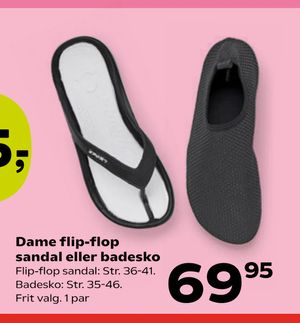Dame flip-flop sandal eller badesko