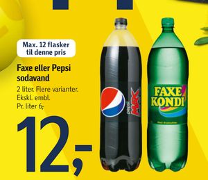 Faxe eller Pepsi sodavand