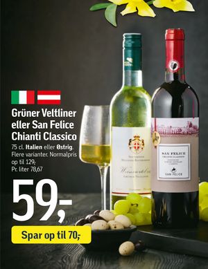 Grüner Veltliner eller San Felice Chianti Classico