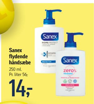 Sanex flydende håndsæbe