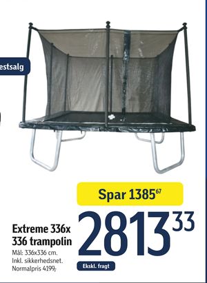 Extreme 336x 336 trampolin