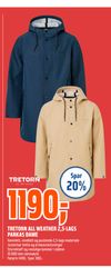 TRETORN ALL WEATHER 2,5-LAGS PARKAS DAME