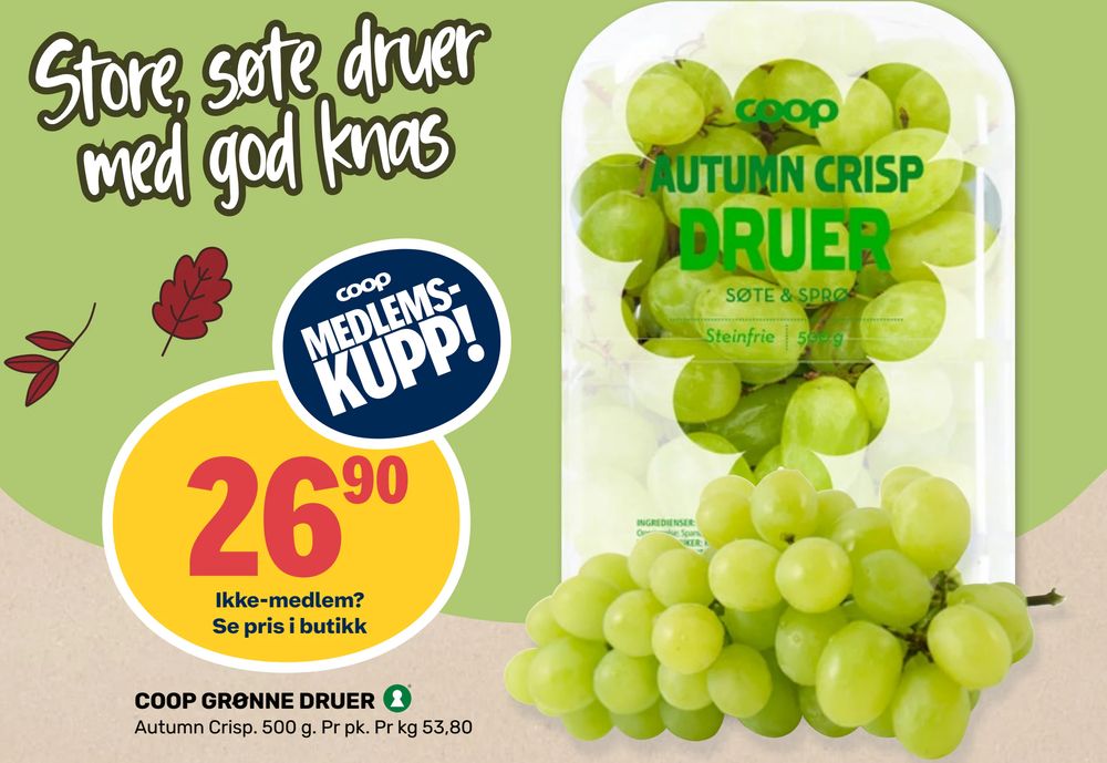 Coop Grønne Druer