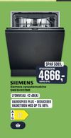 Siemens opvaskemaskine SN63HX02ME
