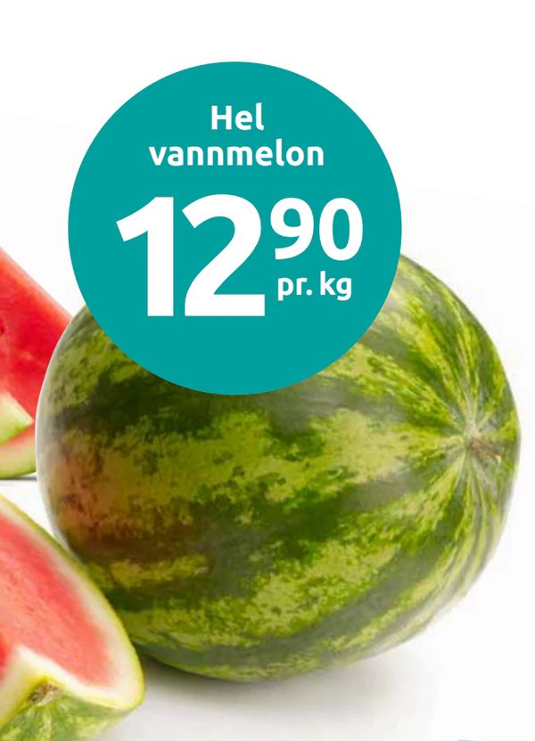 Hel vannmelon pr kg